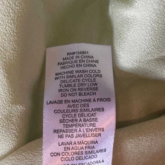 Wayf Mella Floral Cocktail Maxi Dress Satin Feel “Celery Bouquet” NWD US M - Picture 11 of 13